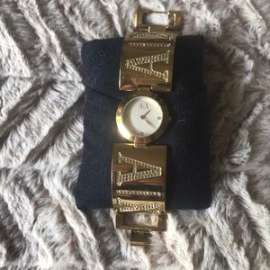 Authentic Armani gold watch/bracelet.